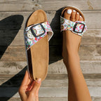 Summer new style buckle strap simple beach sandals